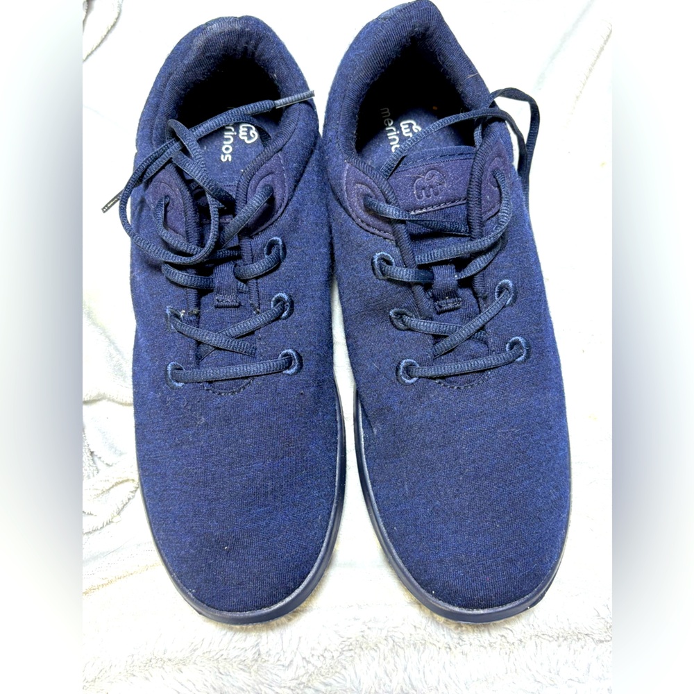 Blue Low-Top Canvas Sneakers